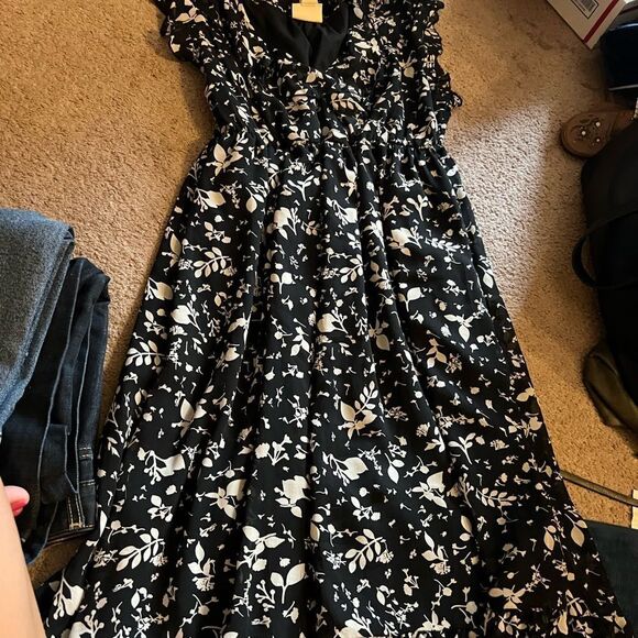 Converse black and white floral dress M - Picture 5 of 9